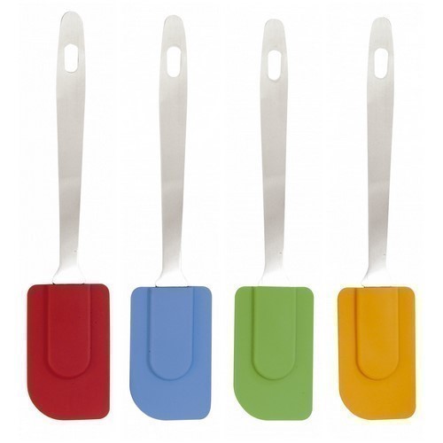 ESPATULA SILICONA IMF MANGO INOX COLORS 25CMS